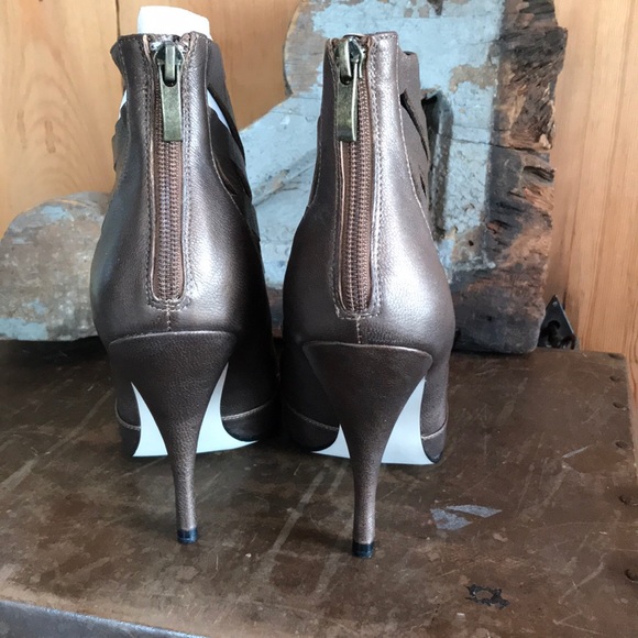 Steven TRIISHA Bronze Metal Stiletto Bootie - Picture 4 of 8